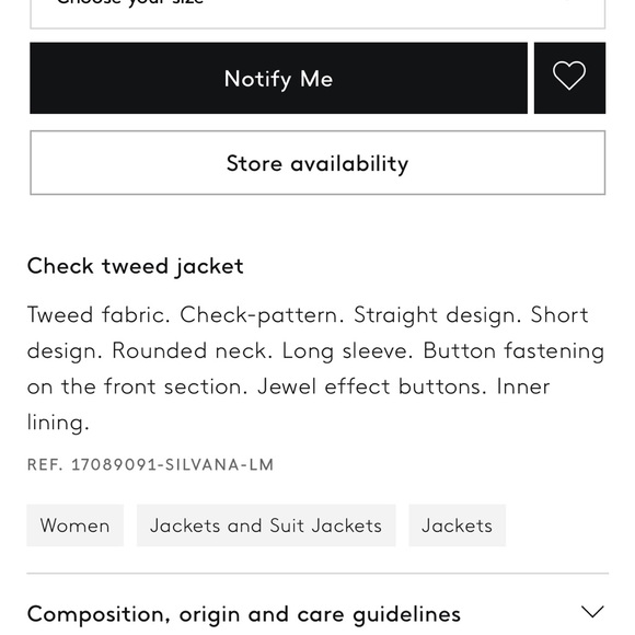 Mango NWT Check Tweed Jacket - Picture 16 of 16
